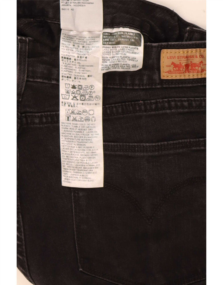 Levi's Damen Skinny Jeans W32 L32 Schwarze Baumwolle