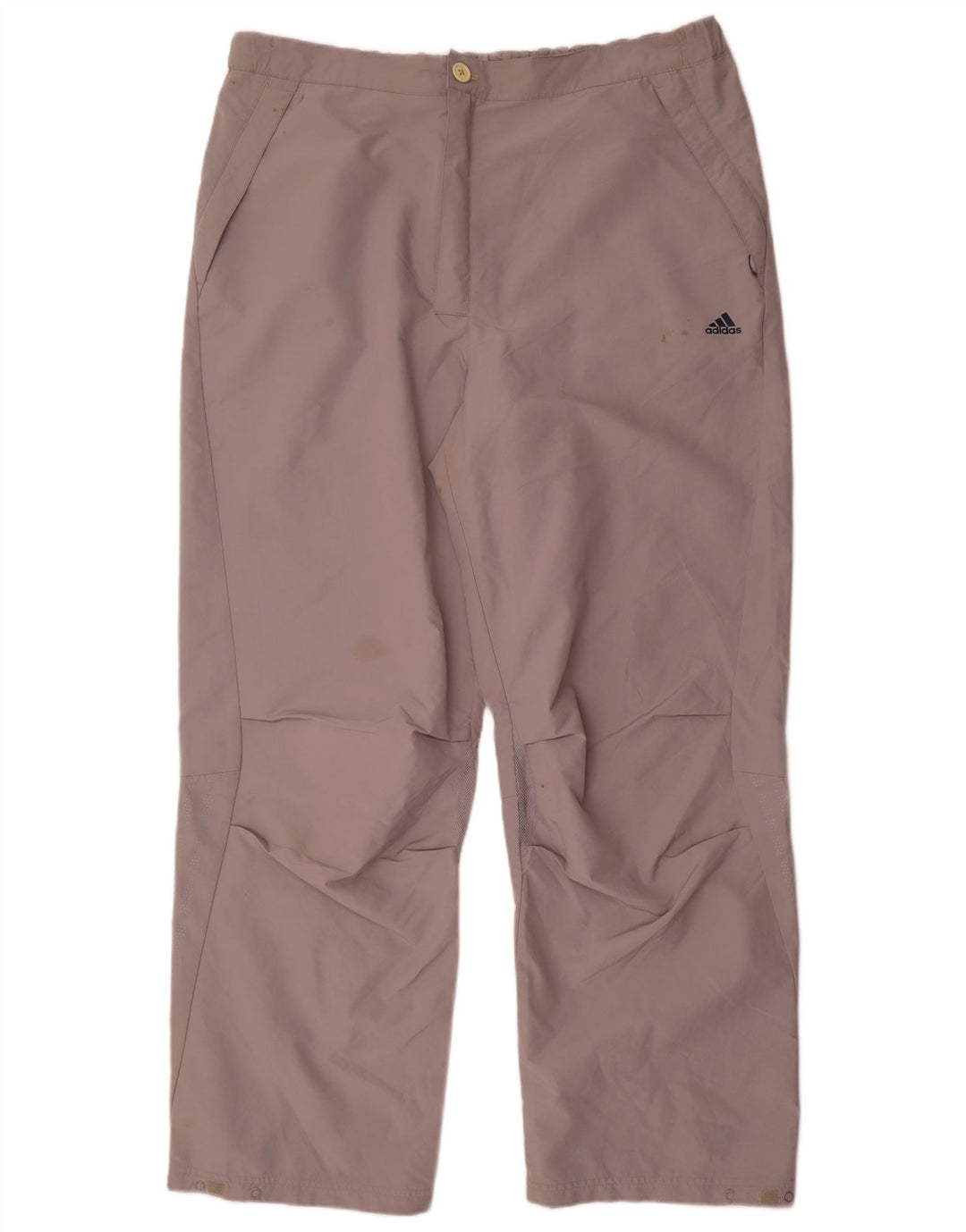Adidas Herren Straight Chino Hose XL W40 L32 Grau Polyester