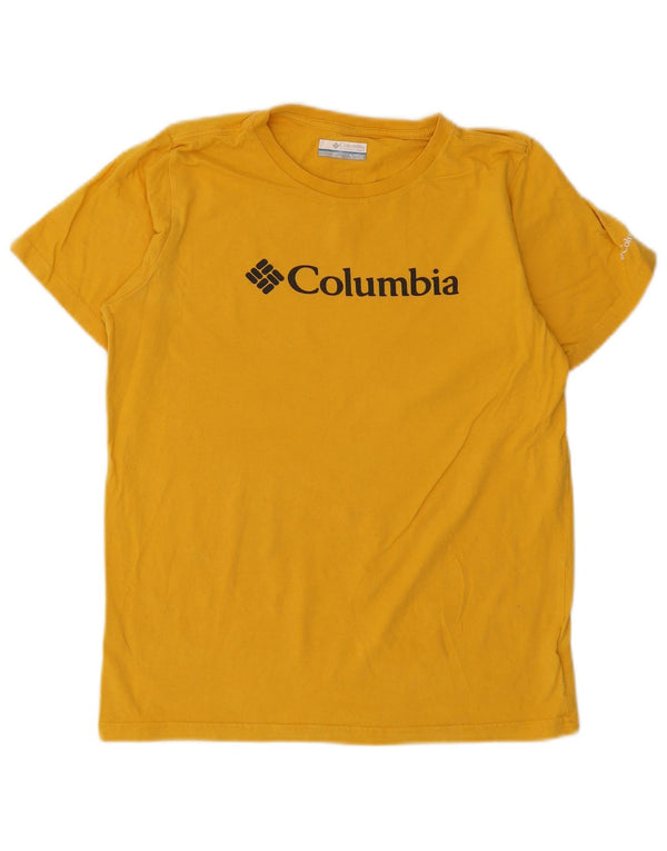 Columbia Jungen T-Shirt mit Grafik, 15–16 Jahre, XL, gelbe Baumwolle