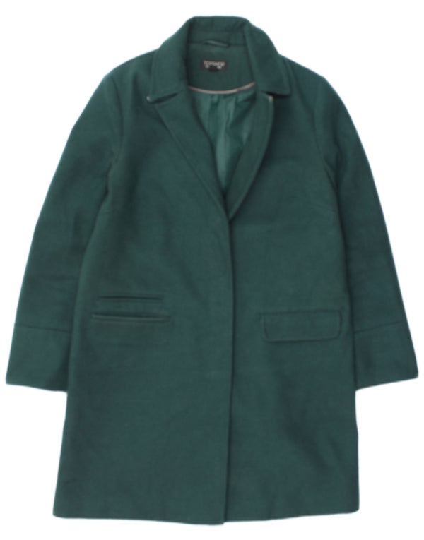 Topshop Damenmantel UK 8 Small Grün Polyester
