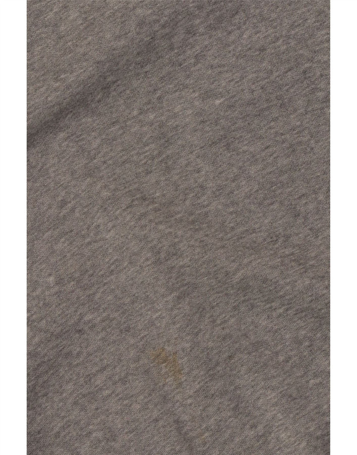 Puma Herren Grafik-Sweatshirt-Pullover aus mittelgrau gesprenkelter Baumwolle