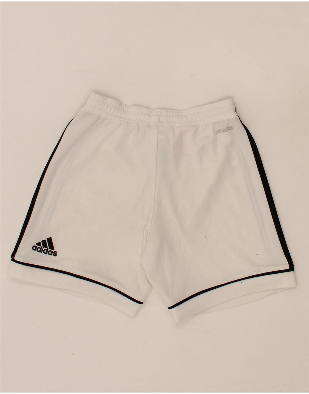ADIDAS Boys Climalite Sport Shorts 7-8 Years  White Polyester Vintage Adidas and Second-Hand Adidas from Messina Hembry 