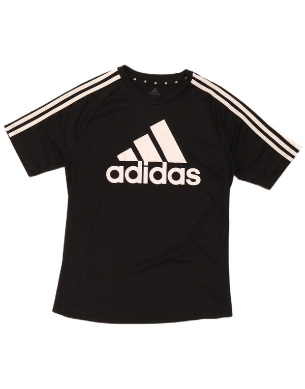 Adidas Herren Aeroready Graphic T-Shirt Top Small Schwarz Polyester