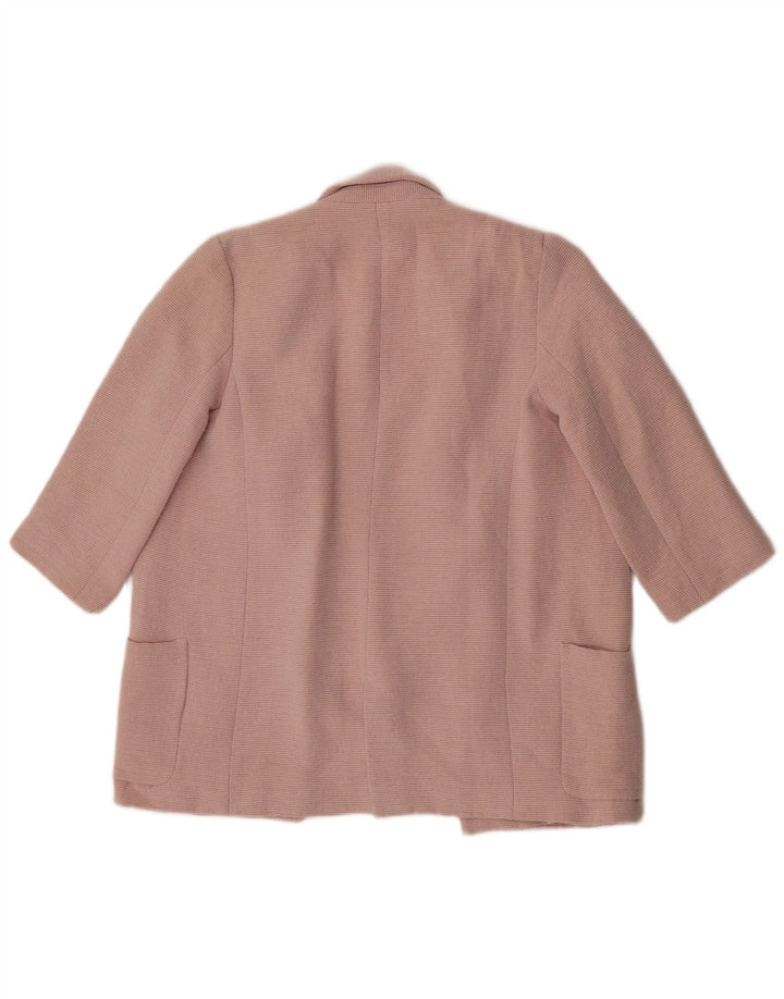 ZARA Damen-Blazer mit 3/4-Ärmeln, offen, Gr. 6, XS, Rosa