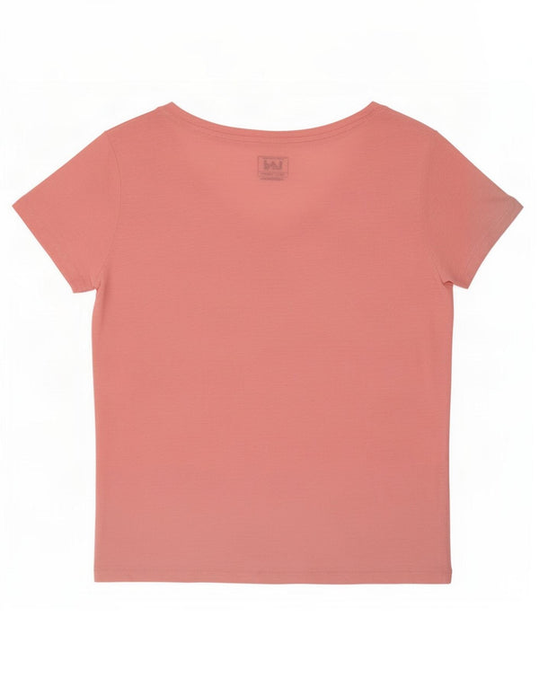 Lee Womens Regular Fit T-Shirt Top UK 6 XS Rosa Lyocell