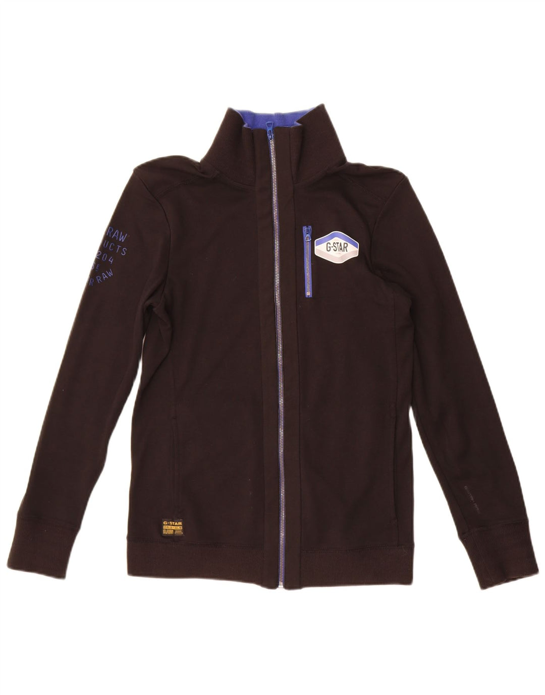 G-Star Damen Grafik-Trainingsanzugoberteil, UK-Größe 12, mittelschwarz, Baumwolle