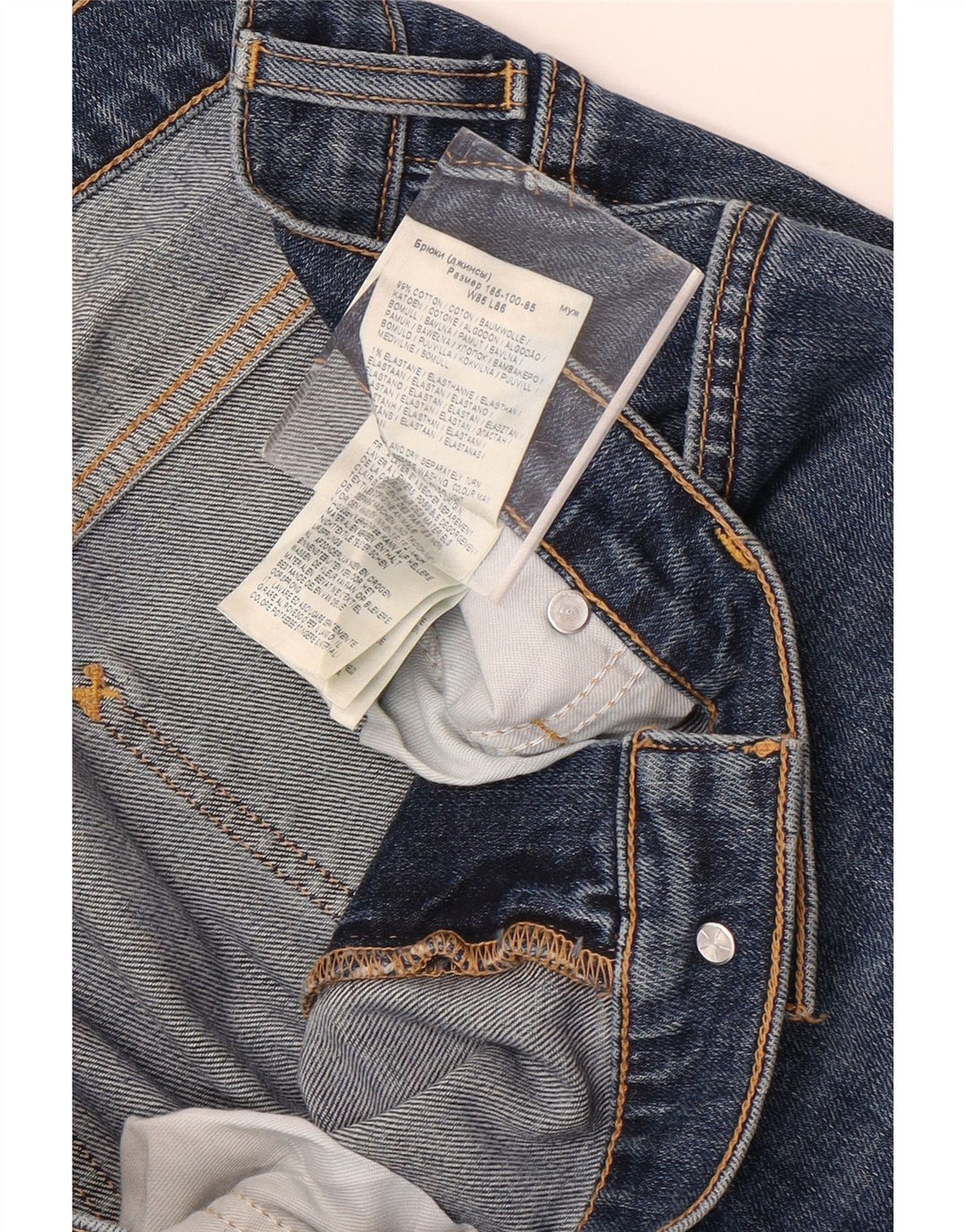 Lee Herren Rider Slim Jeans W34 L28 Blaue Baumwolle