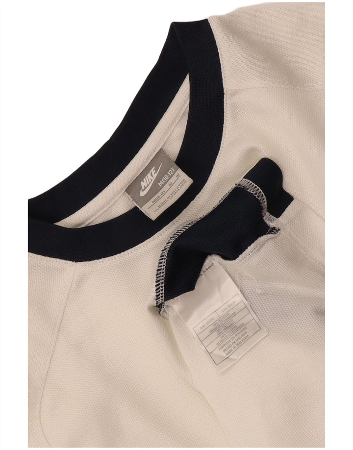 Nike T-Shirt für Jungen, 10–11 Jahre, mittelweißes Farbblock-Polyester