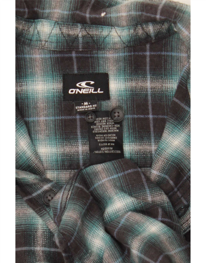 O'Neill Herren-Flanellhemd mit Standard-Passform, mittelgrün karierte Baumwolle