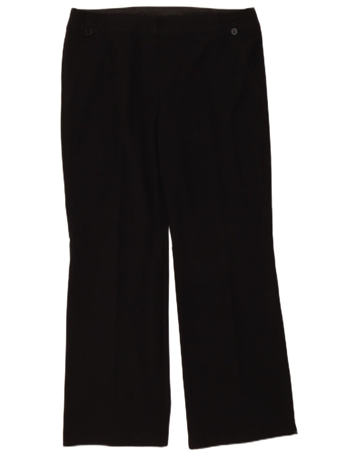 Marks & Spencer Damen Normale Freizeithose UK 16 Large W36 L31 Schwarz
