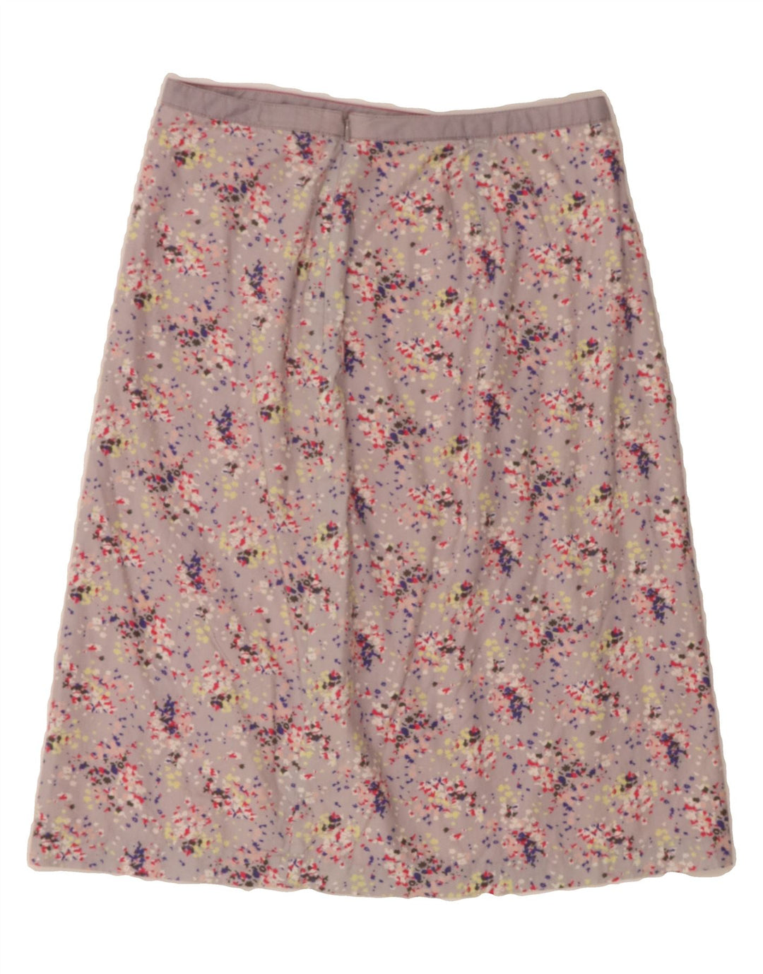 VINTAGE Womens A-Line Skirt W28 Medium Pink Flecked Cotton Vintage Vintage and Second-Hand Vintage from Messina Hembry 