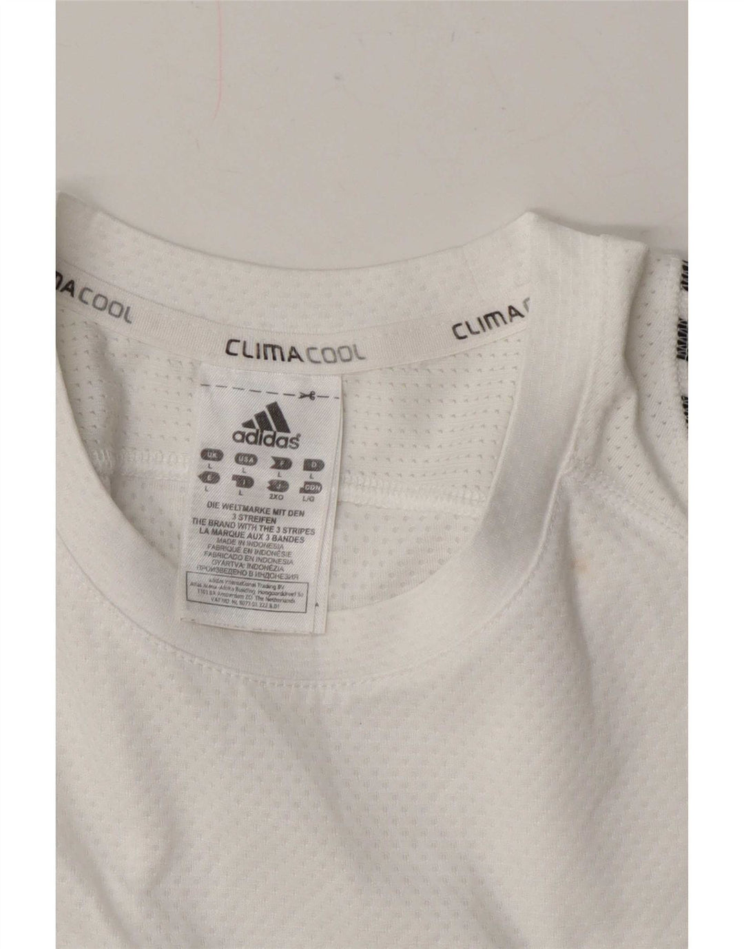 Adidas Herren Climacool T-Shirt Top Large Weiß Polyester