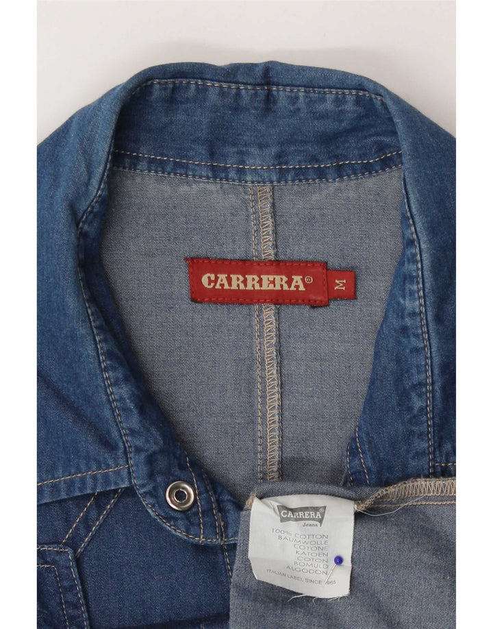 Carrera Damen Jeanshemd UK 12 Mittelblaue Baumwolle