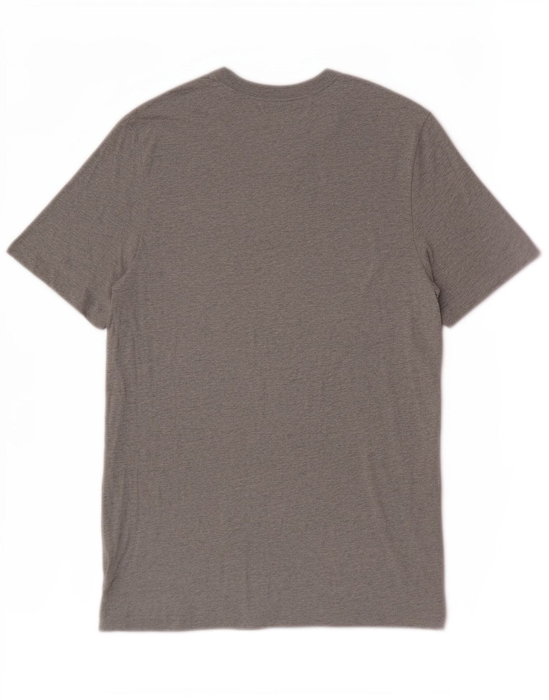 Nike Herren-T-Shirt-Oberteil aus mittelgrau gefleckter Baumwolle
