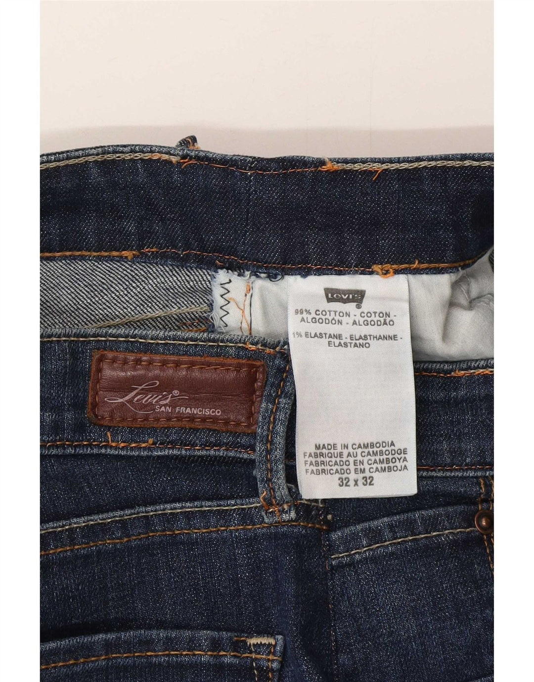 Levi's Damen Bootcut Jeans W32 L32 Blaue Baumwolle