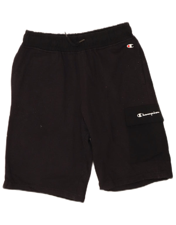 Champion Cargo-Sport-Shorts für Jungen, 11–12 Jahre, Größe L, schwarze Baumwolle