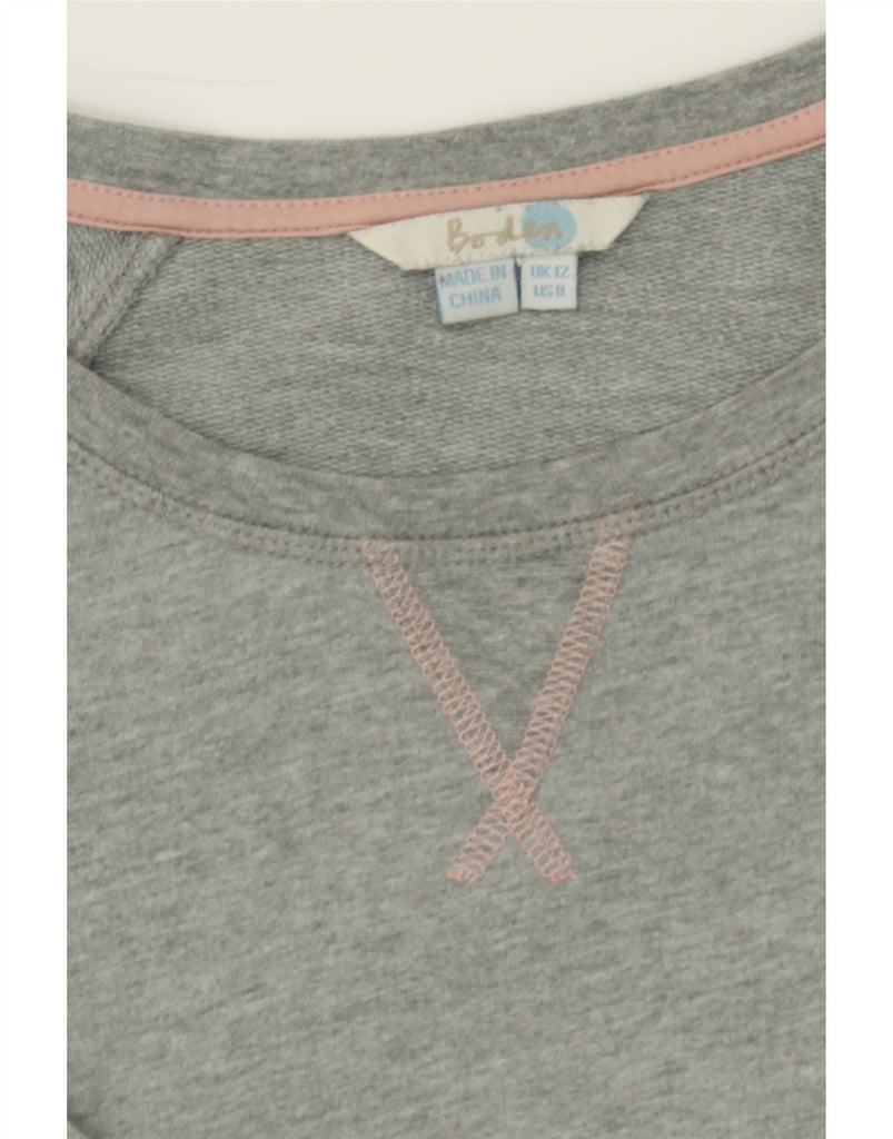 BODEN Womens Sweatshirt Jumper UK 12 Medium  Grey Cotton Vintage Boden and Second-Hand Boden from Messina Hembry 