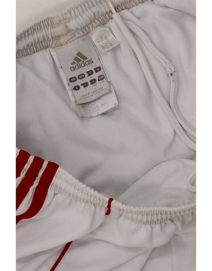 Adidas Herren Climalite Sport Shorts Großes weißes Polyester