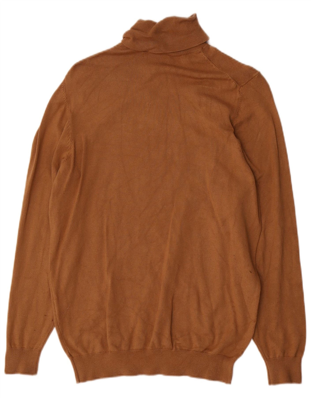Rollkragenpullover für Damen von Zara, Gr. 10, Größe S, braun, Viskose