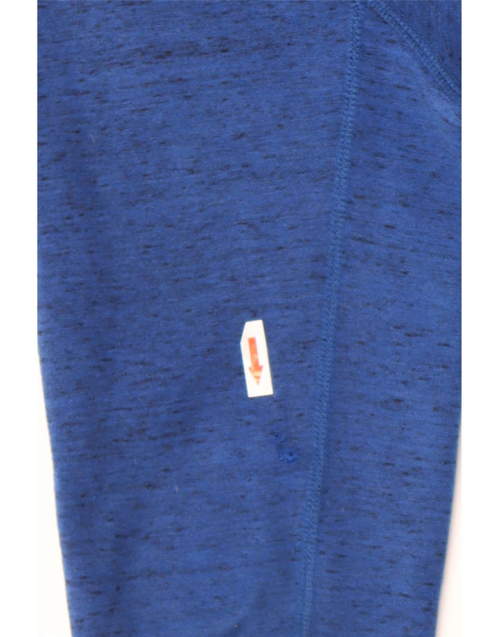 Nike Herren-Kapuzenpullover mit Reißverschluss, mittelblau gefleckte Baumwolle
