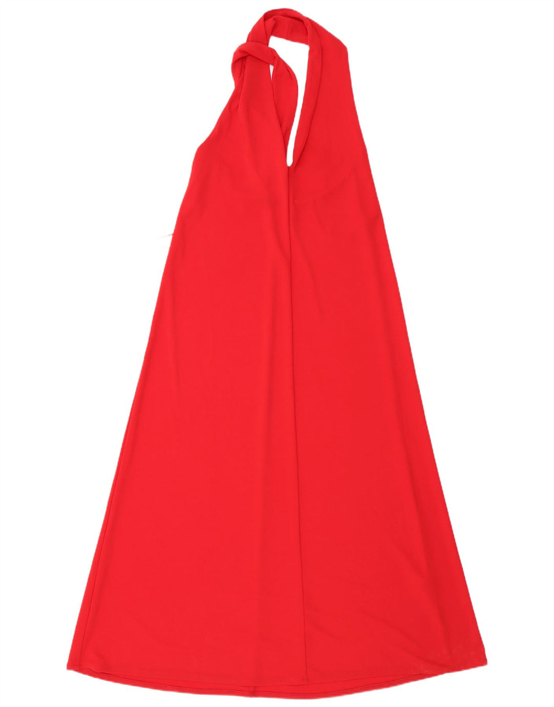 Zara Damen Neckholder-Kleid UK 10 Small Rot Polyester