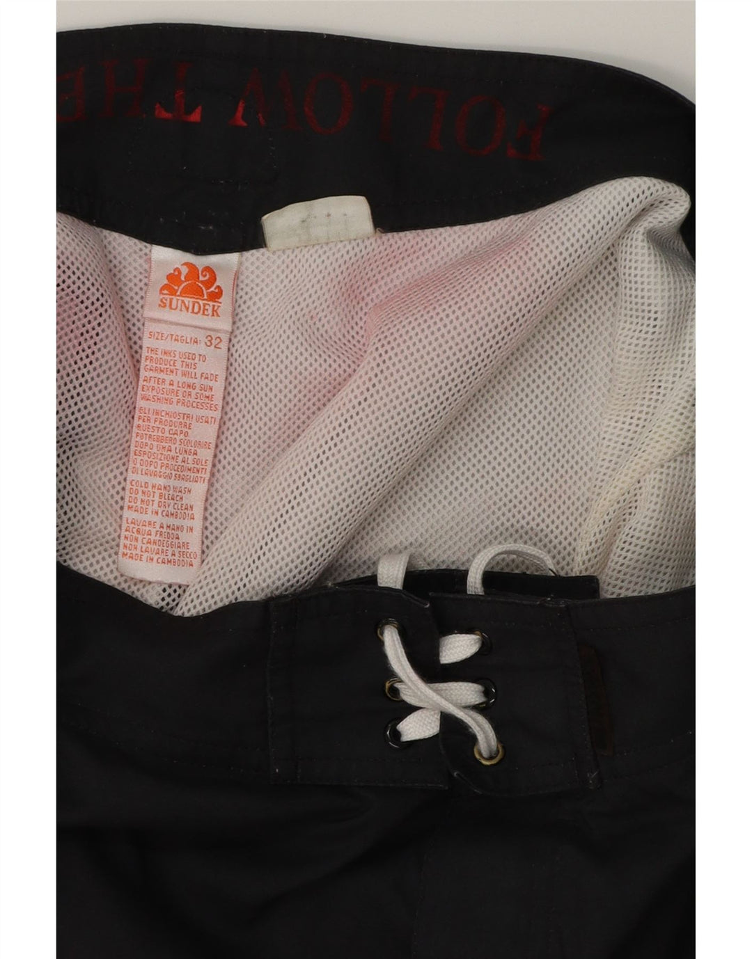 SUNDEK Herren-Badeshorts aus mittelgrauem, geblümtem Polyester
