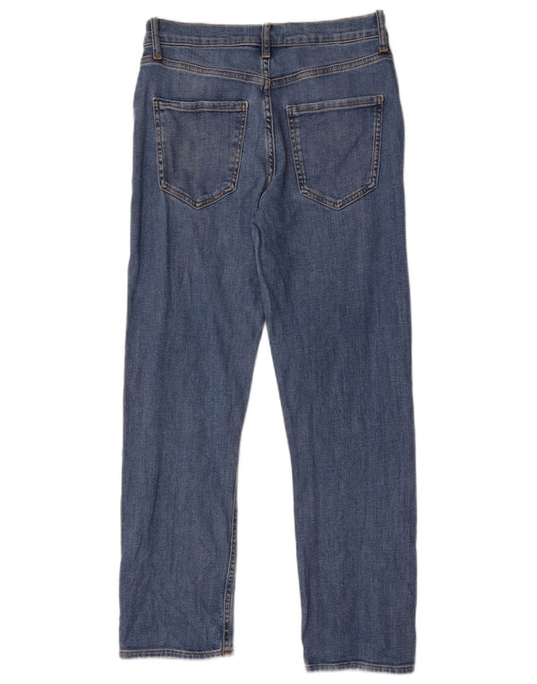 Zara Damen Straight Jeans EU 40 Medium W30 L27 Blaue Baumwolle