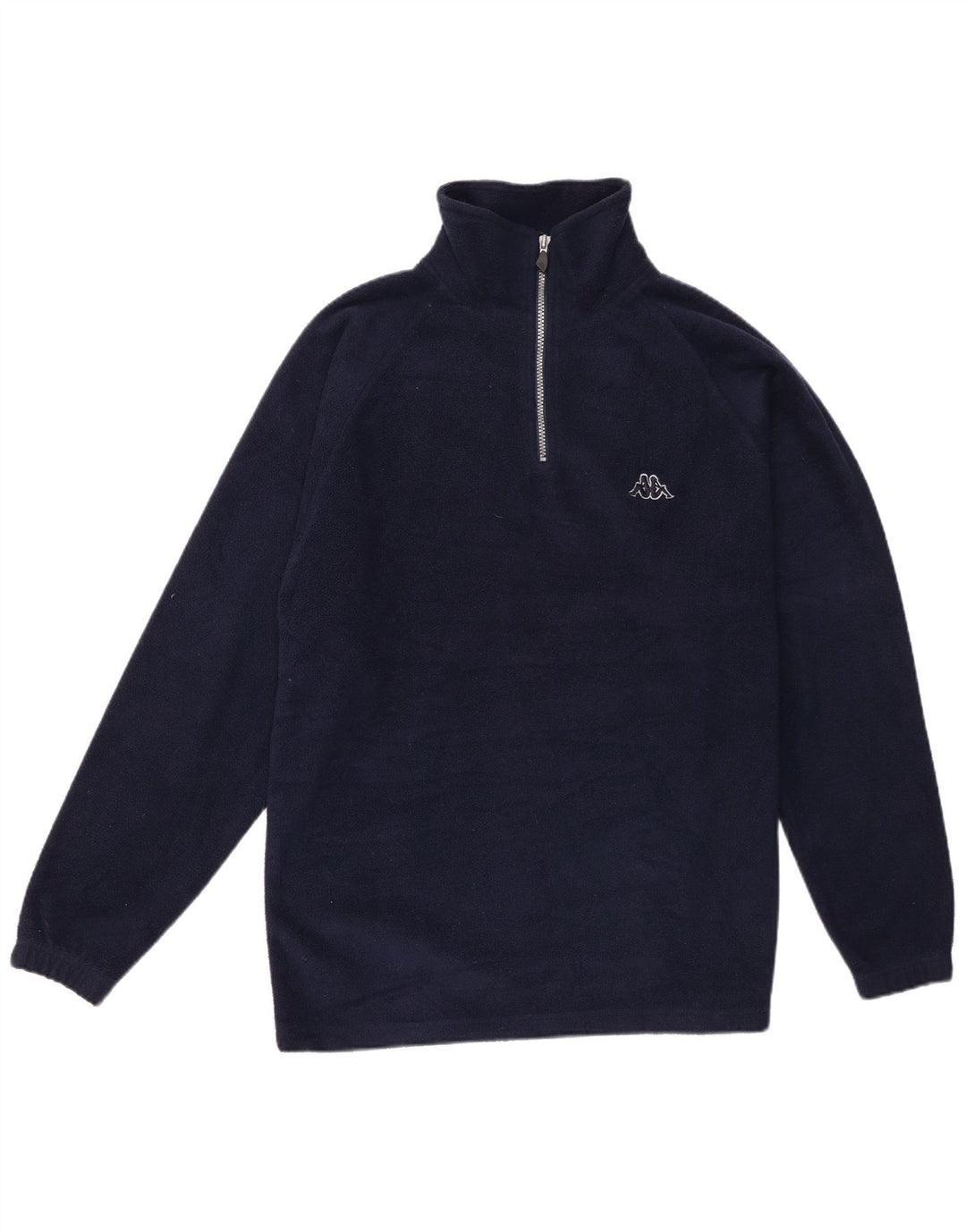 Kappa Herren-Fleecepullover mit Reißverschluss, Größe S, Marineblau, Polyester