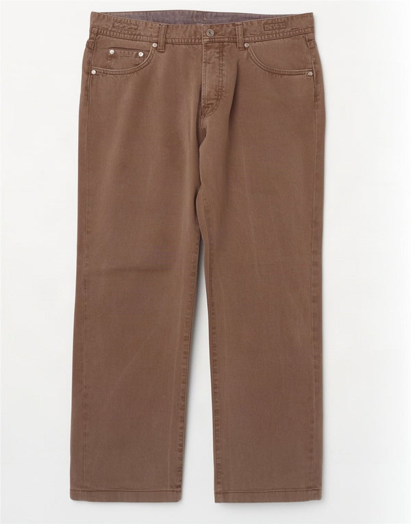 Massimo Dutti Herren Straight Jeans EU 48 XL W38 L29 Braun