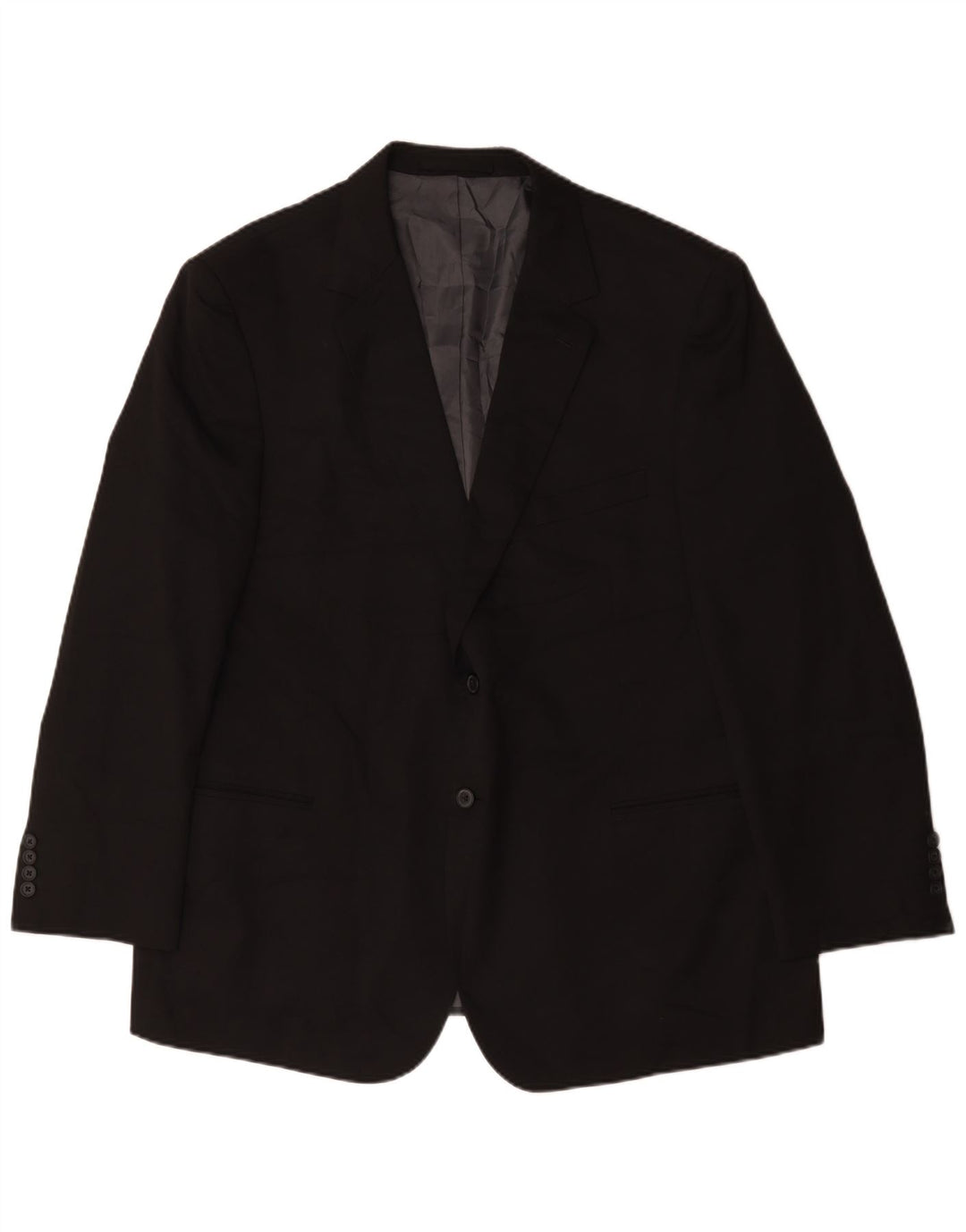 Marks & Spencer Herren-Blazer mit 2 Knöpfen, UK 48, 2XL, Schwarz, Polyester