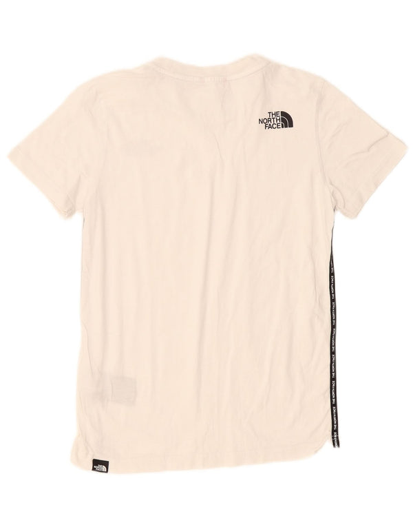 The North Face Jungen-T-Shirt mit Grafik, 11–12 Jahre, Größe L, cremefarbene Baumwolle