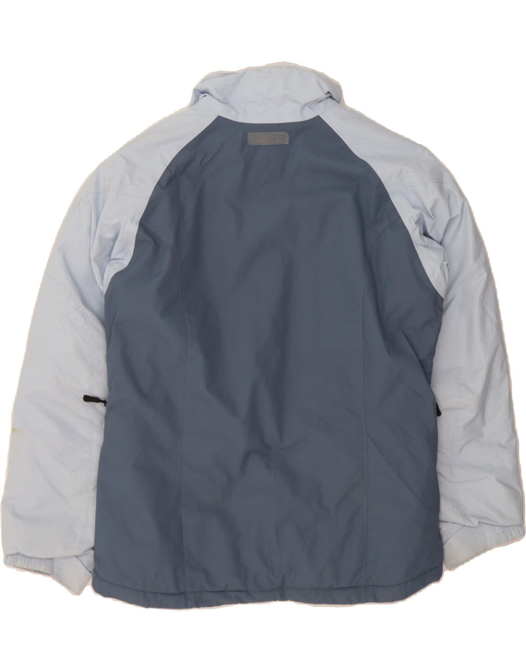 COLUMBIA Womens Windbreaker Jacket UK 14 Medium Blue Colourblock Nylon Vintage Columbia and Second-Hand Columbia from Messina Hembry 