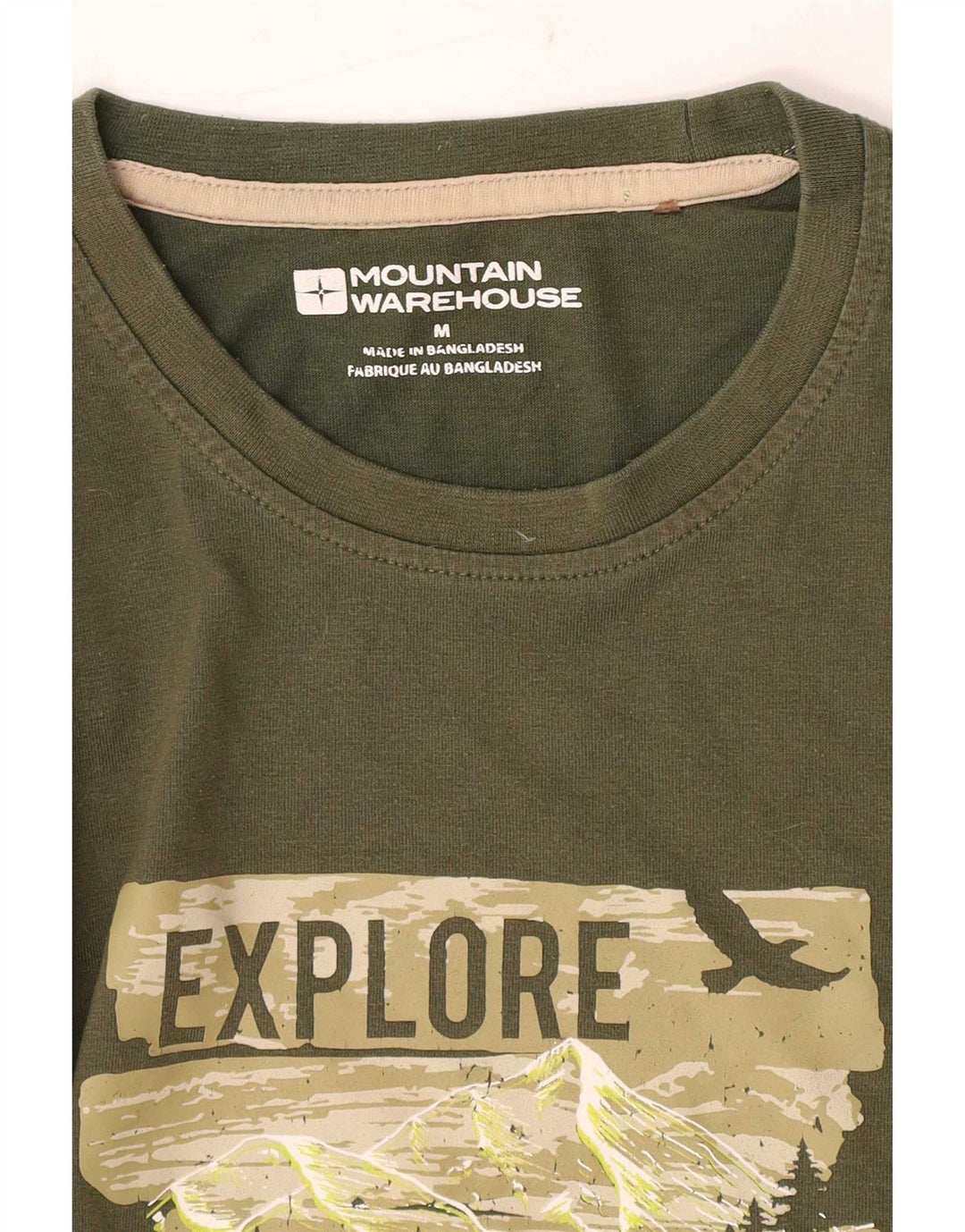 Mountain Warehouse Herren-T-Shirt mit Grafik, Mittelgrün