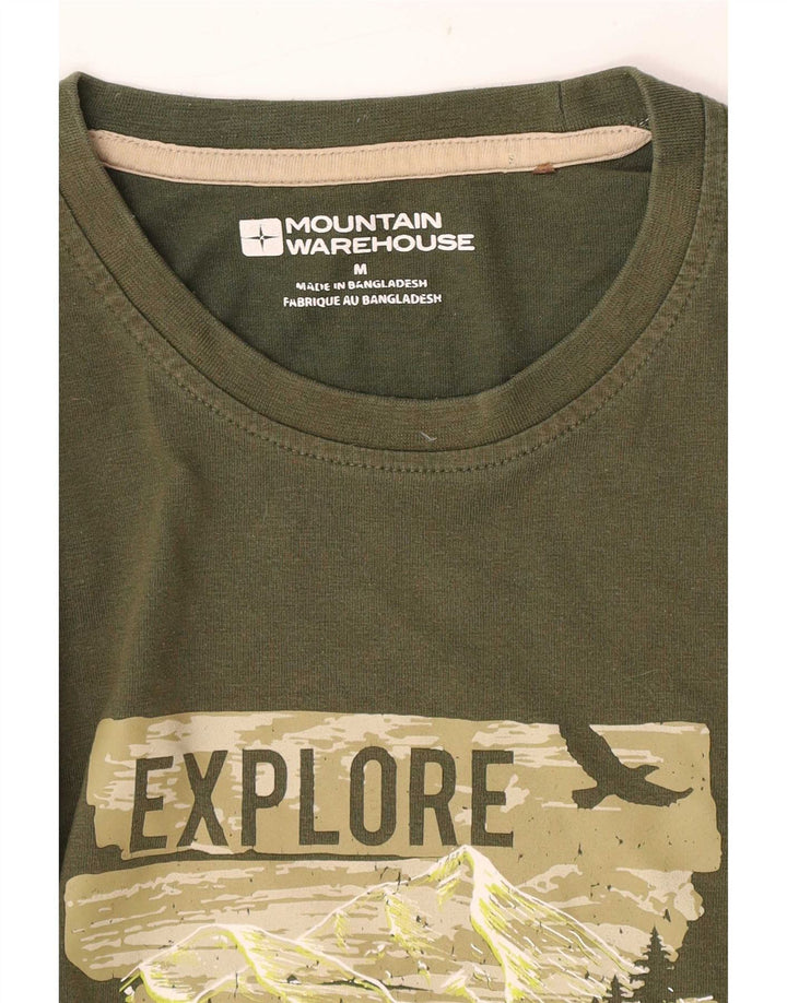 Mountain Warehouse Herren-T-Shirt mit Grafik, Mittelgrün