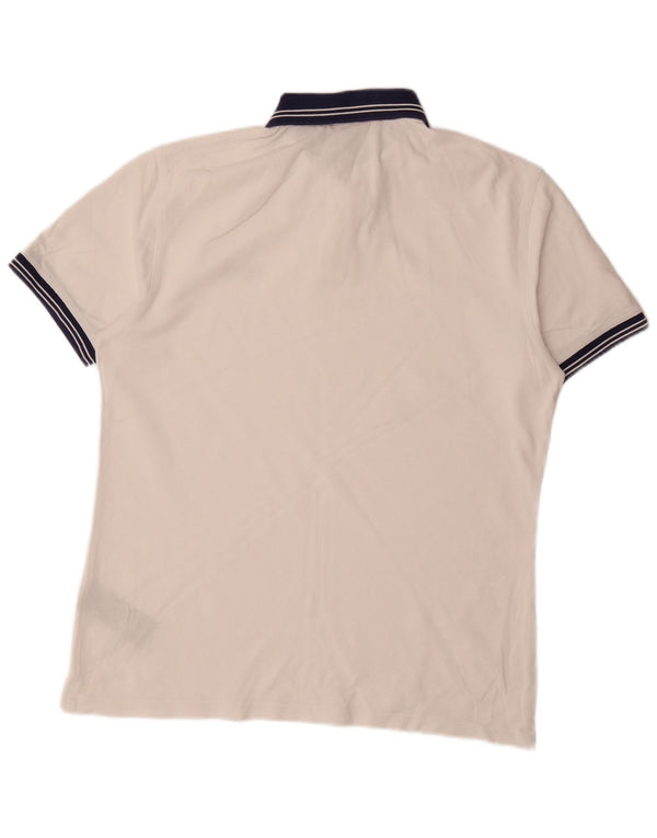 Barbour Herren Rugby-Poloshirt, große, weiß gestreifte Baumwolle