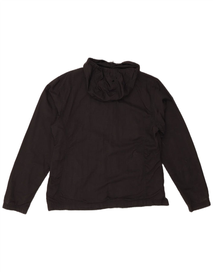 PUMA Damen Anorakjacke mit Kapuze, UK 14, großes schwarzes Nylon