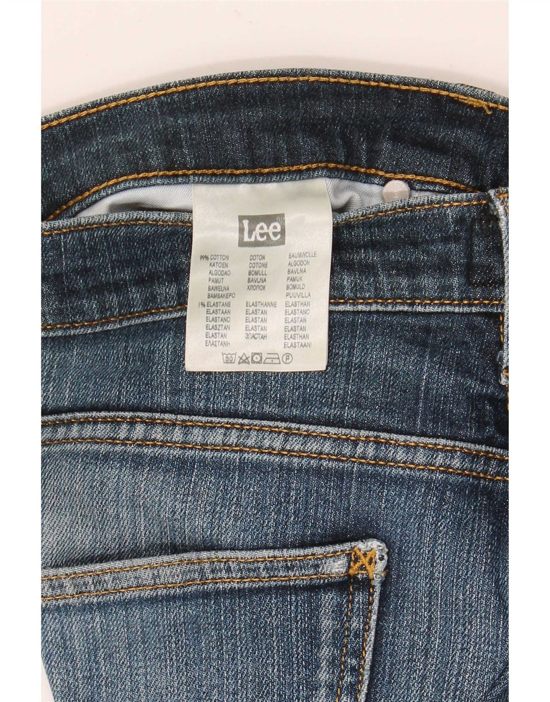 Lee Herren Blake Straight Jeans W33 L32 Blaue Baumwolle