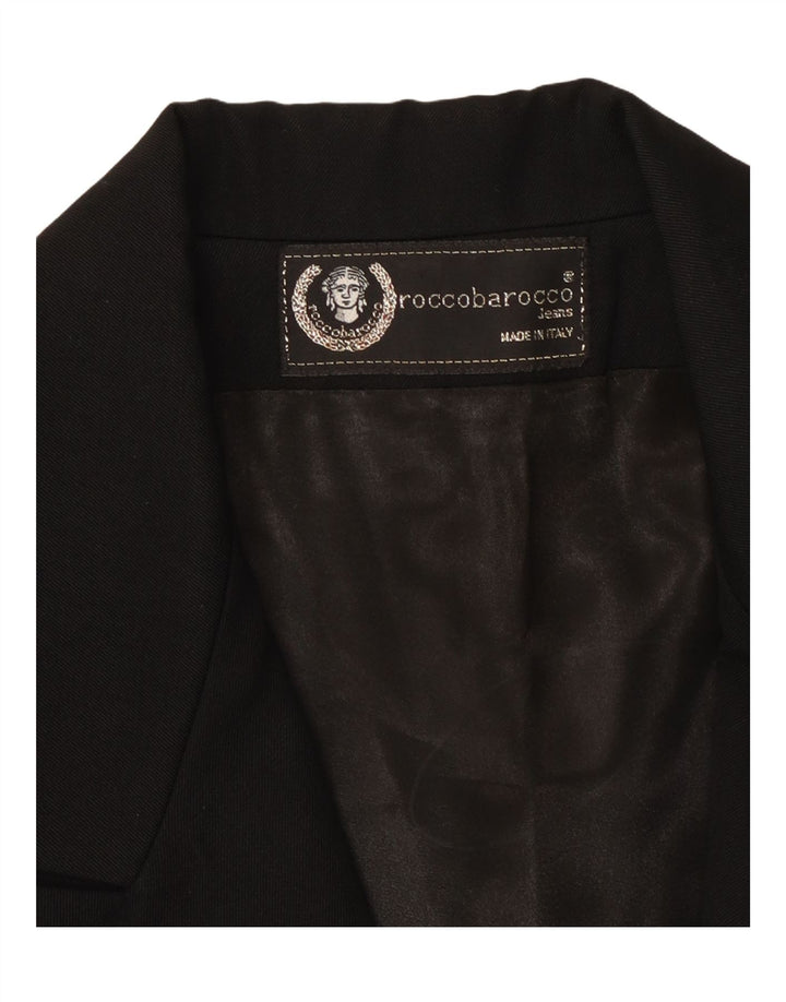 ROCCOBAROCCO Zweireihiger Blazer für Damen, Gr. 14, Mittelschwarz