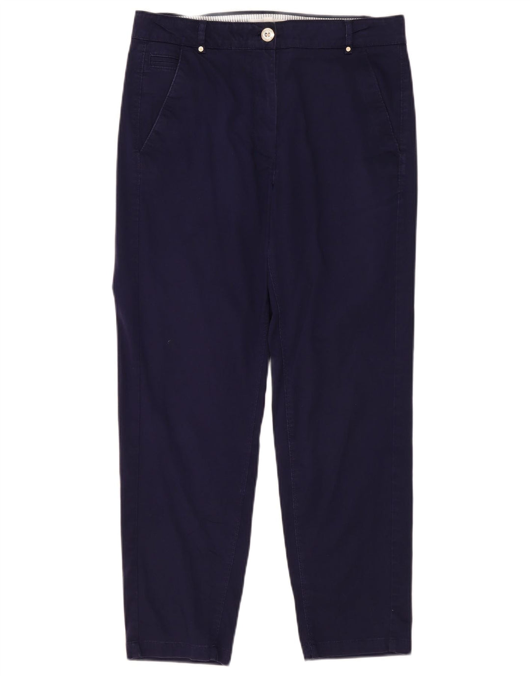 Marks & Spencer Damen Chinohose UK 12 M W32 L28 Marineblau