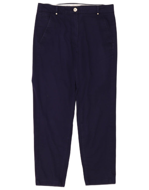 Marks & Spencer Damen Chinohose UK 12 M W32 L28 Marineblau