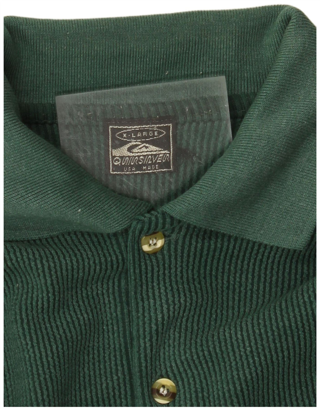 QUIKSILVER Damen Polokleid UK 18 XL Grüne Baumwolle