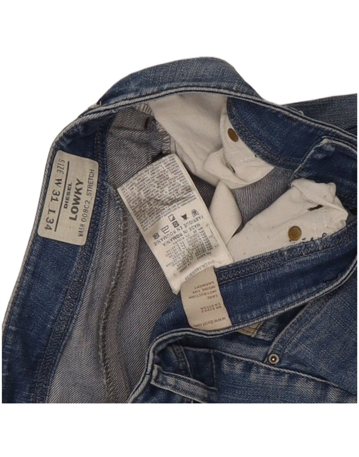 Diesel Damen Lowky Straight Jeans W31 L29 Blaue Baumwolle