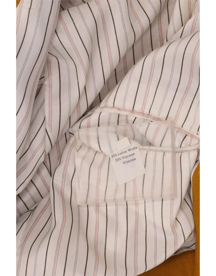 Vintage Herren Zweireiher Blazer Jacke UK 40 Große gelbe Wolle