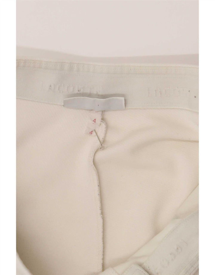 Lacoste Herren-Shorts, Größe 4, mittelgroß, W30, weißes Polyester