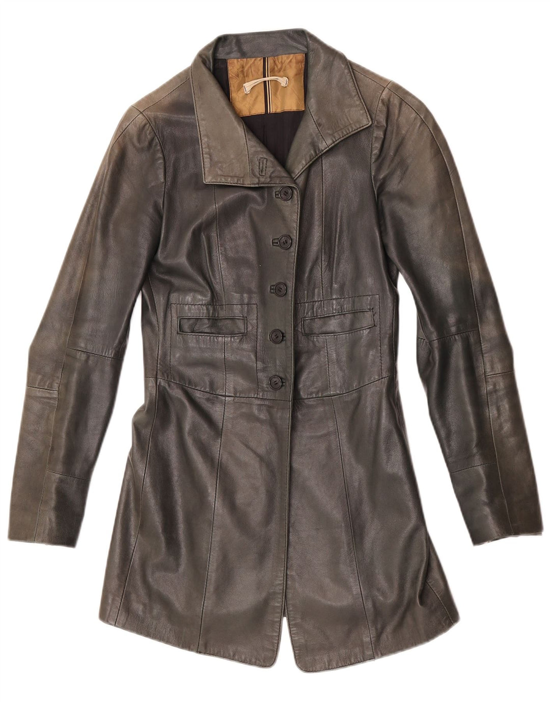 Vintage Damen Lederjacke IT 40 Kleines grünes Leder