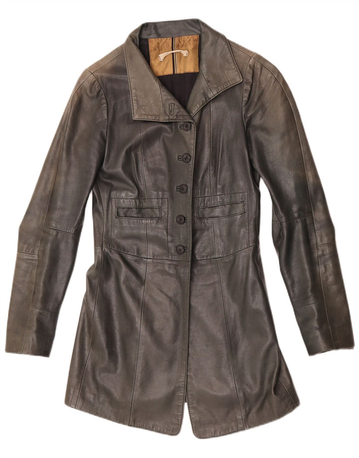 Vintage Damen Lederjacke IT 40 Kleines grünes Leder