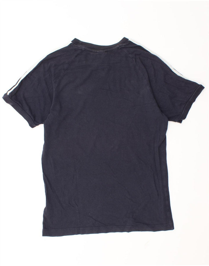 Adidas Herren T-Shirt Top Small Marineblau Baumwolle