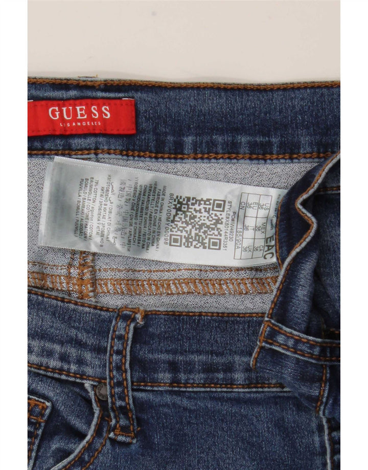 Guess Herren Slim Jeans W36 L28 Blaue Baumwolle