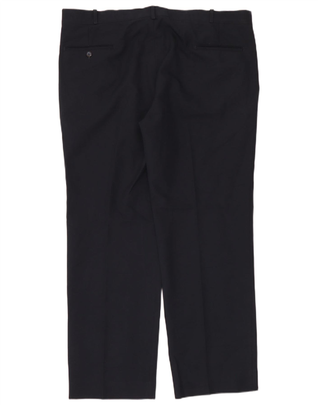 Farah Herren-Anzughose, gerade, W42, L33, Marineblau, Polyester