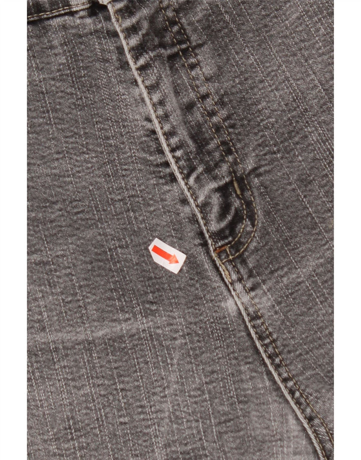 MARKS & SPENCER Damen Stretch Straight Jeans UK 16 Large W32 L30 Grau